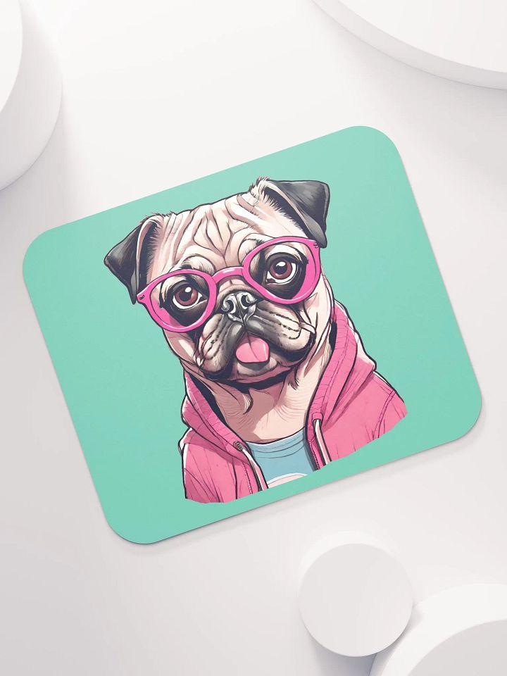 Geeky Pug Mouse Pad product image (2)
