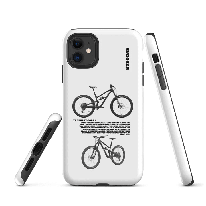White Jeffsy Core 2 iPhone Case product image (1)