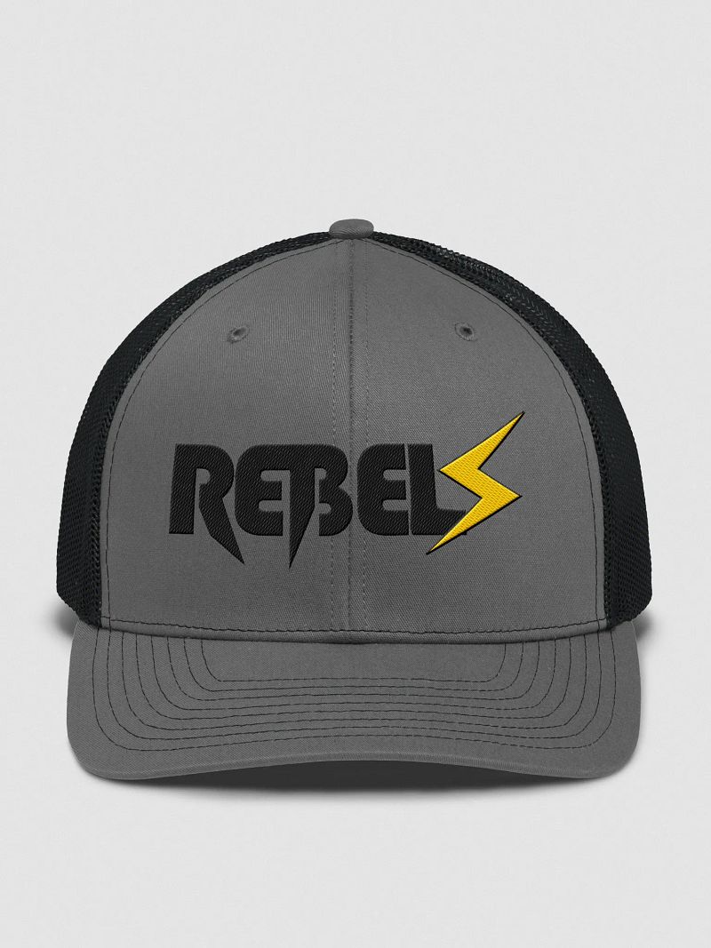 Trucker Hat | Gray / with black and yellow