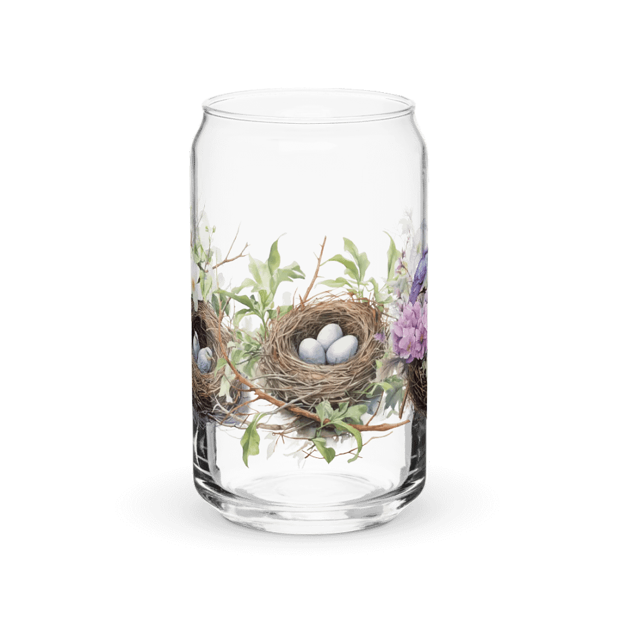 Nature's Nesting Glass Can Sipper product image (1)