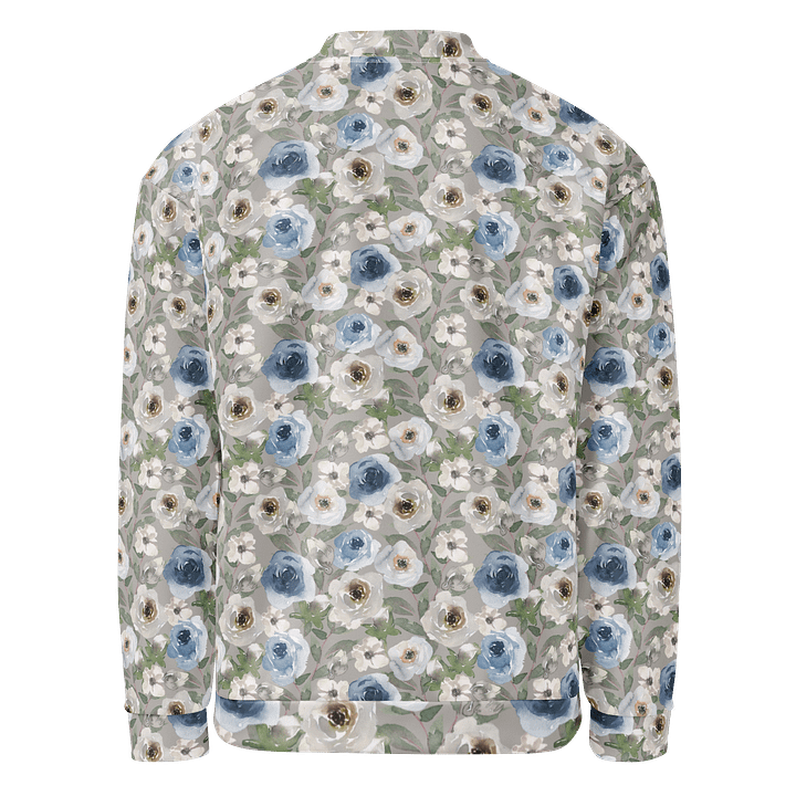 Grey Roses Bomber Jacket product image (2)