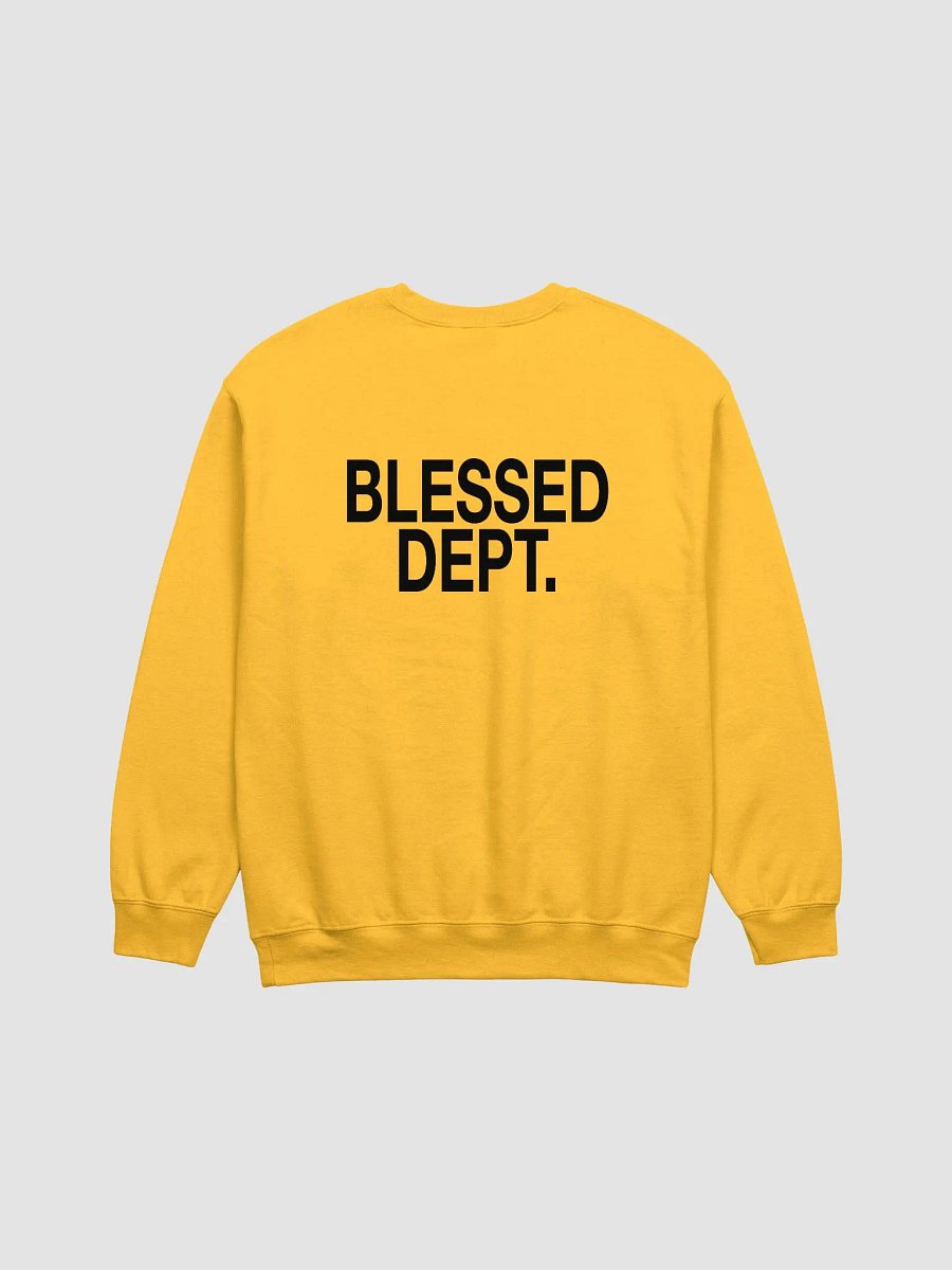 Blessed Dept. Black Font Sweatshirt product image (2)
