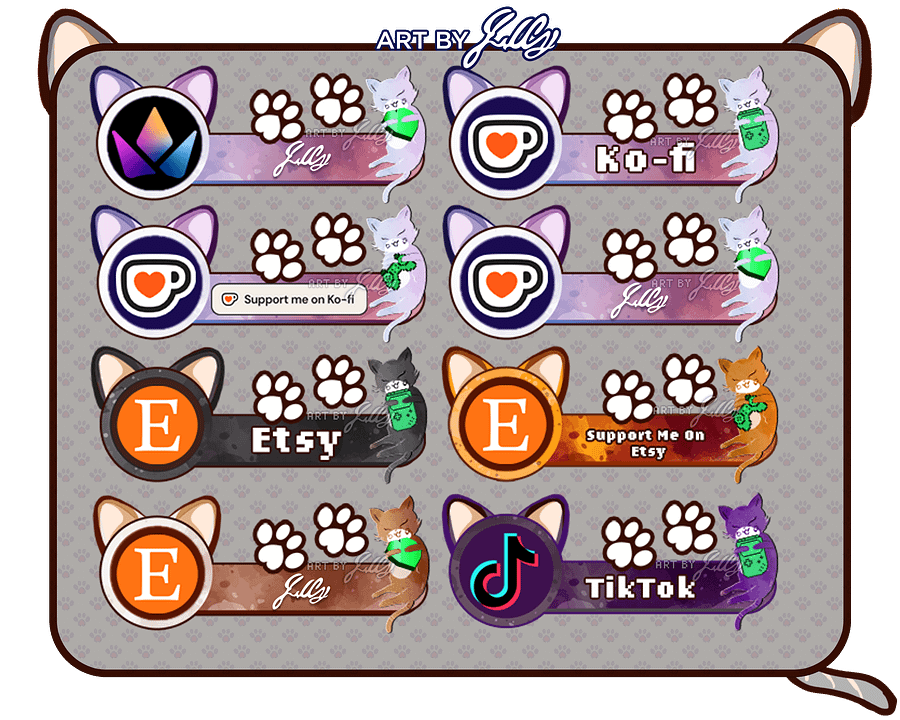 Gaming Kitty Streamer Panels product image (7)