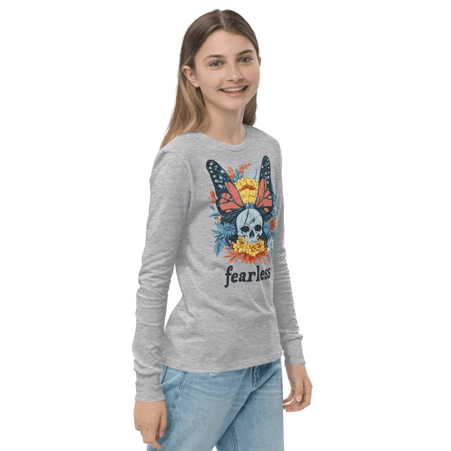 Fearless Long Sleeve Youth T-shirt product image (17)