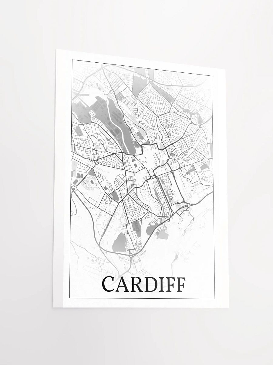 Cardiff, Wales, city map print product image (14)