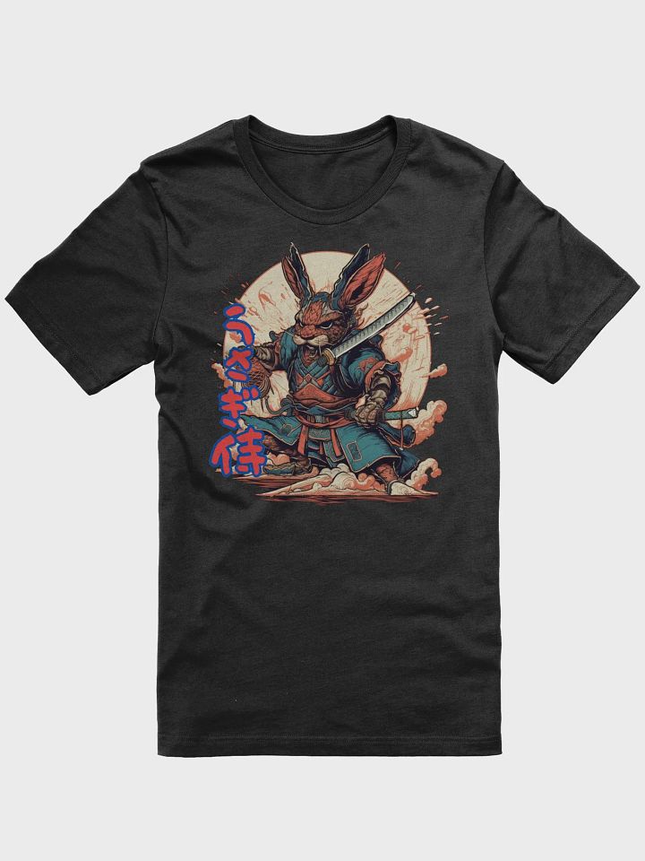 Samurai Bunny Warrior, Japanese Warrior Bunny, Retro Style T-Shirt, Unique Animal Design Tee, Vintage Samurai Art Shirt Classic Tee product image (1)
