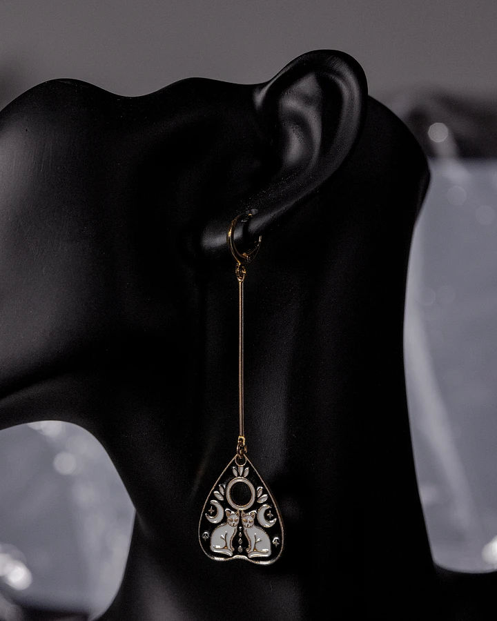 Two Cats Planchette Earrings [gold] product image (1)