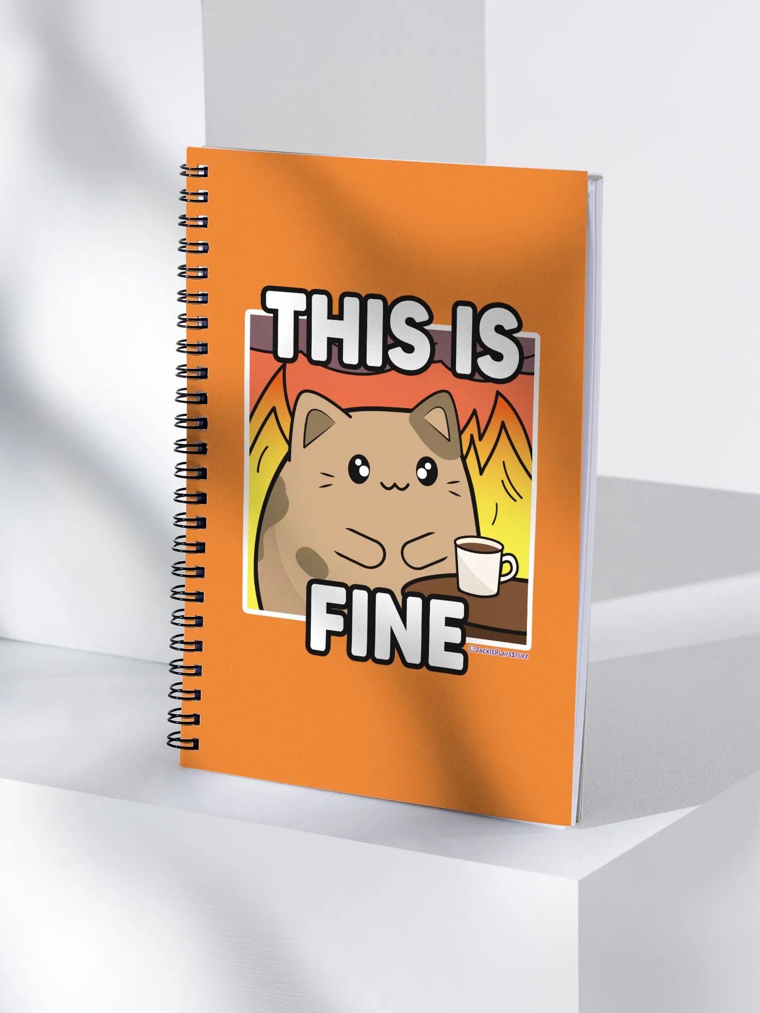This is Fine Spiral Notebook - Orange product image (4)