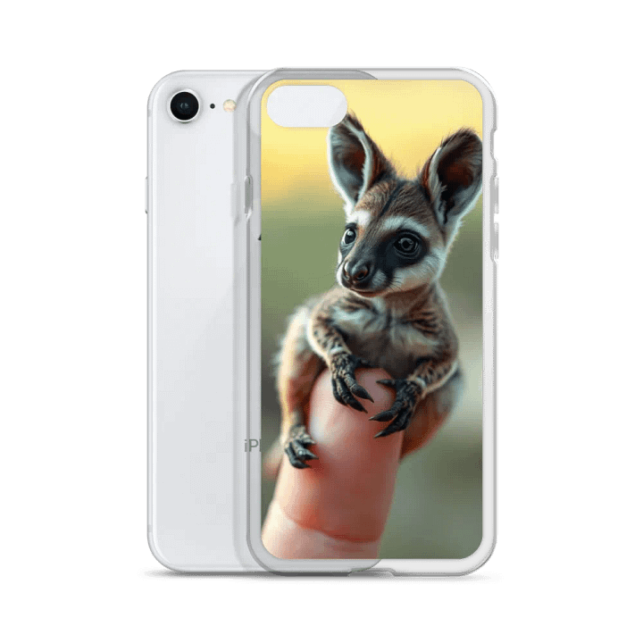 Tiny Kangaroo on a Finger iPhone® Clear Case product image (51)
