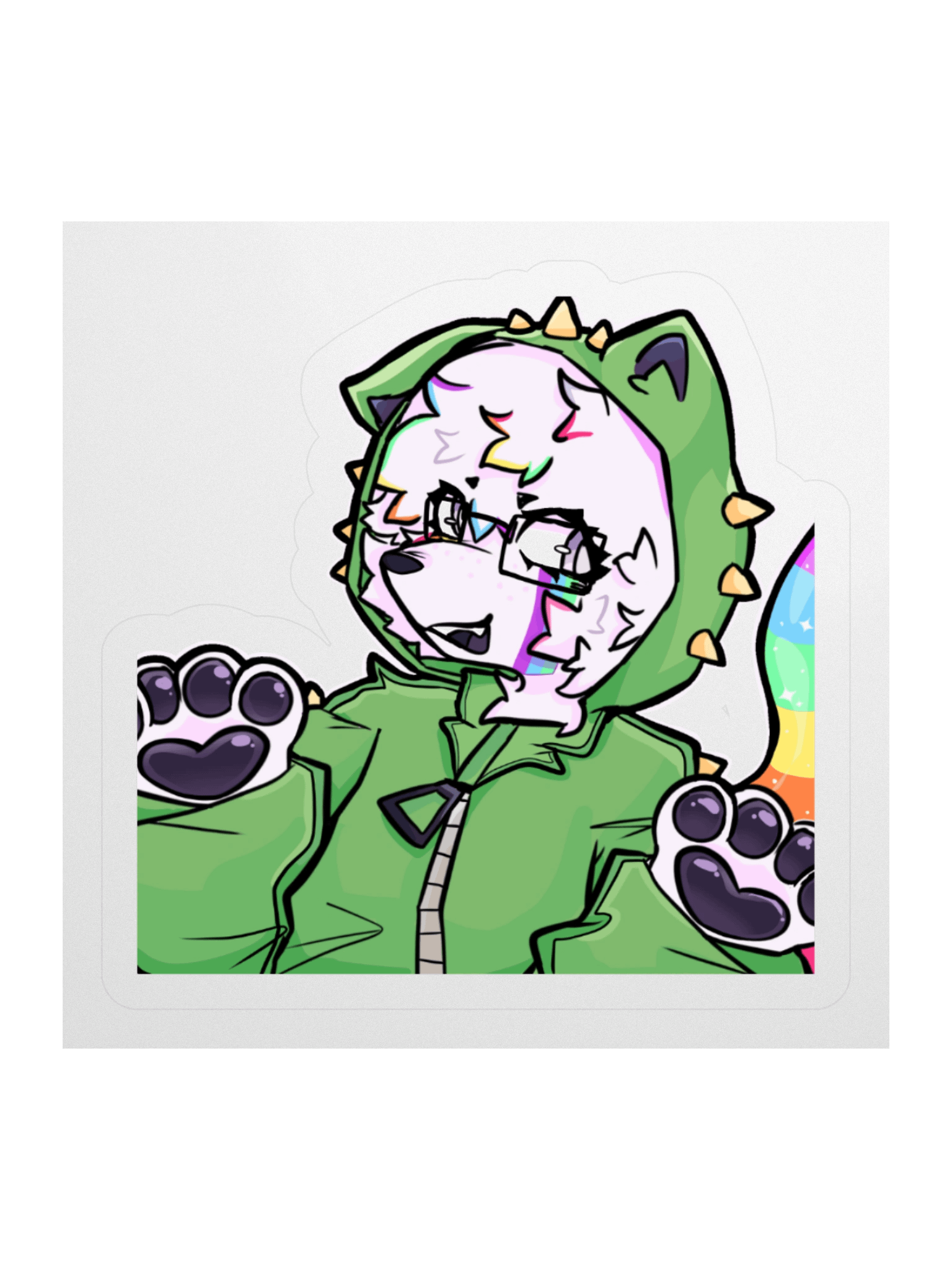 GLITTER RAWR XD sticker product image (1)