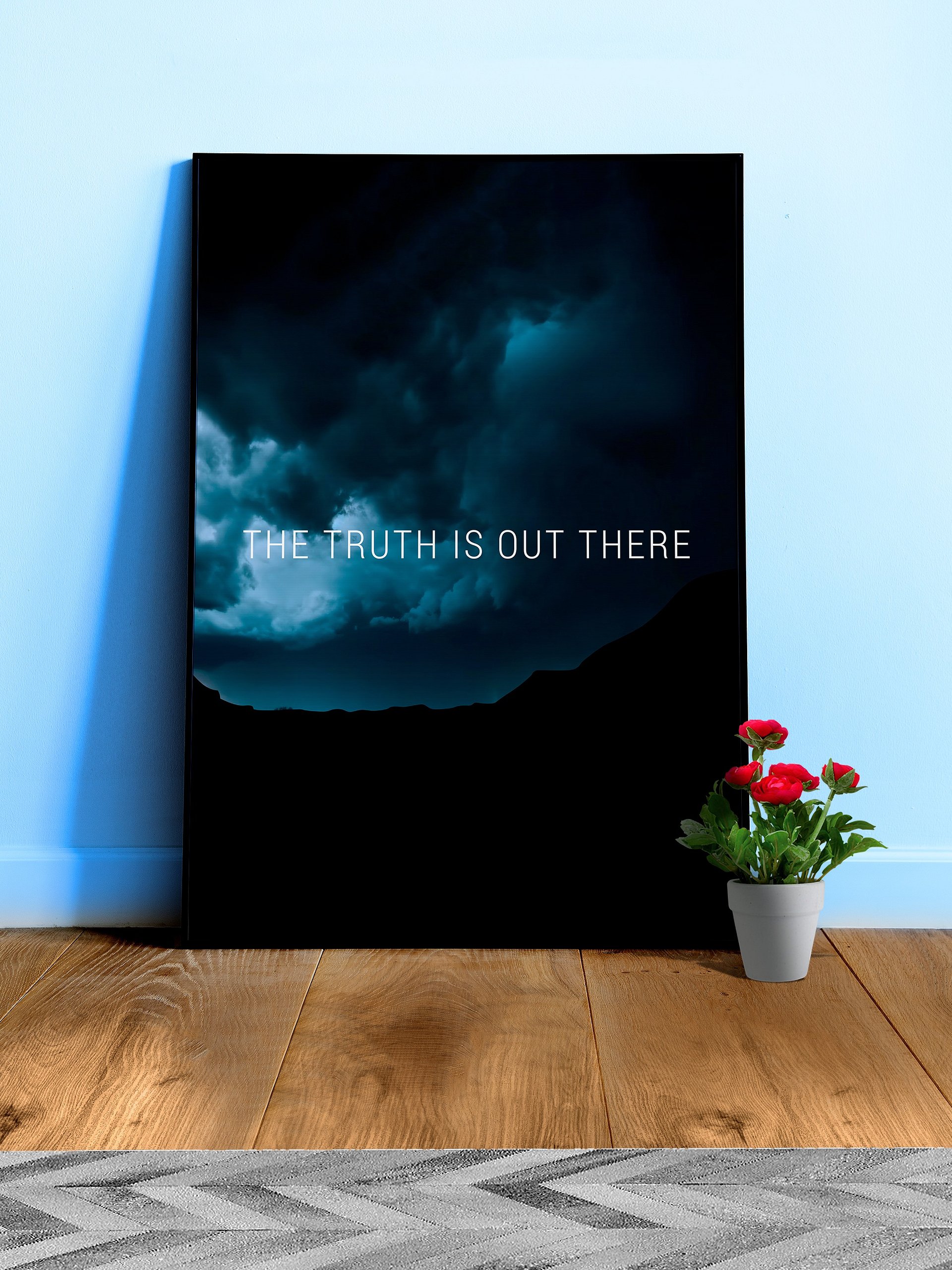 The Truth is Out There S01E01 / The X-Files poster — sci-fi poster, movie poster, space art print product image (3)