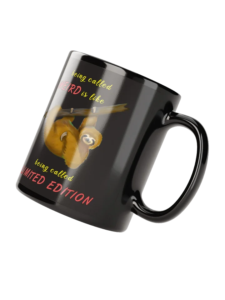 Limited Edition Sloth Black Glossy Mug product image (3)