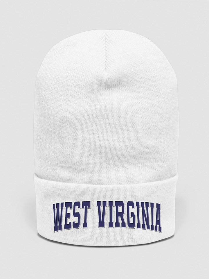 West Virginia Vintage Stylish Cuffed Beanie product image (2)