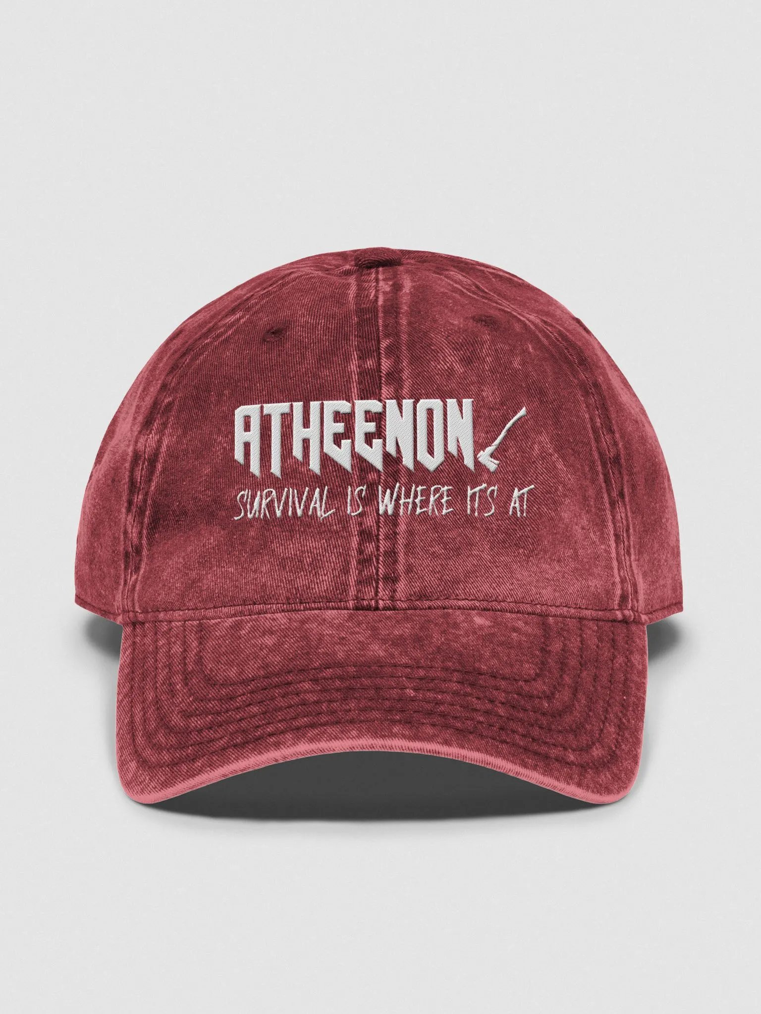 Atheenon Survival Is Where It's At Baseball Hat product image (1)