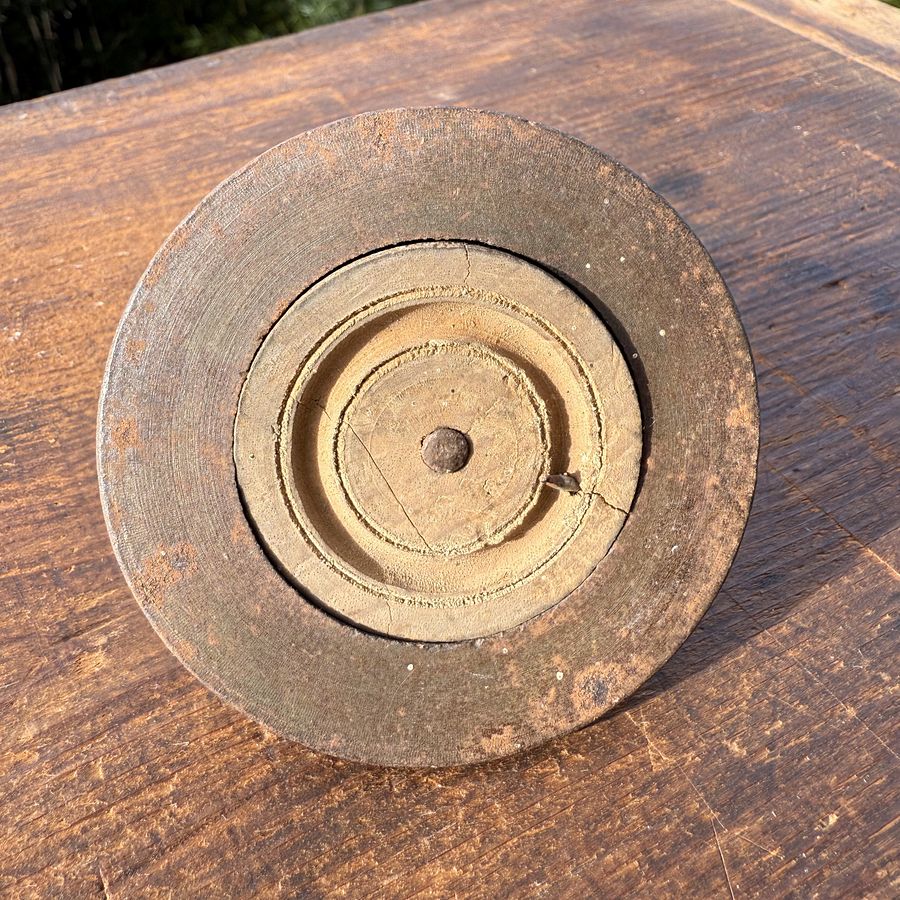🎎 Antique Japanese Battling Top (Koma) – Hand-Turned Wood & Iron Toy – Japan Antique Roadshow product image (7)