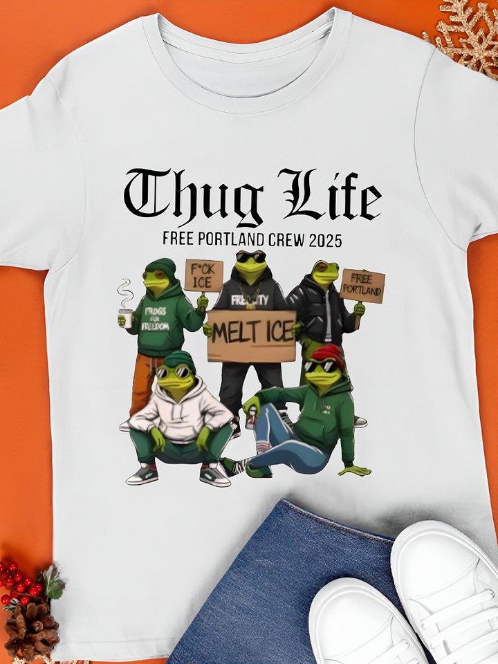 Portland Frog Thug Life Shirt product image (1)