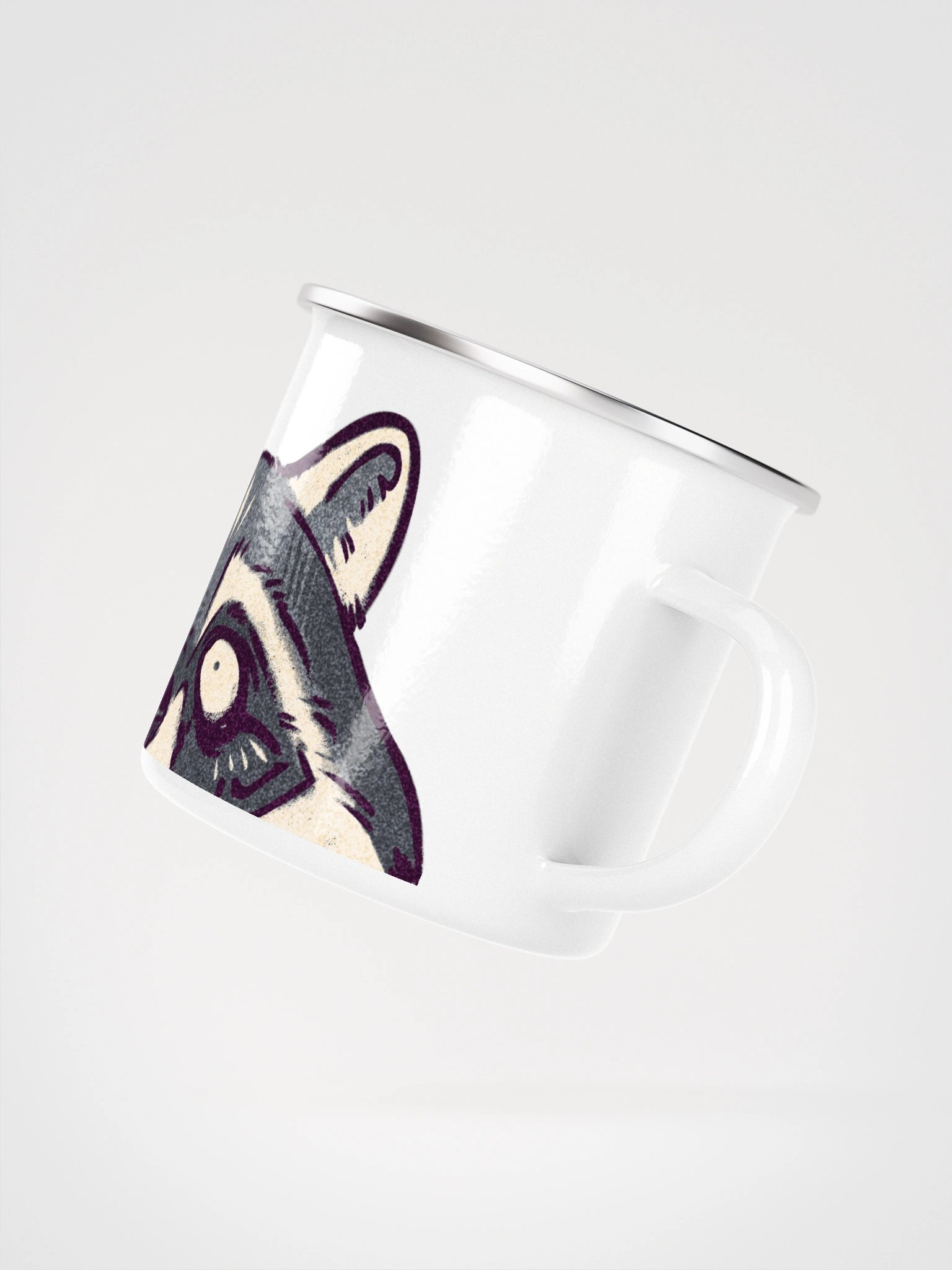 Coffee, because murder is wrong! | Enamel mug product image (3)