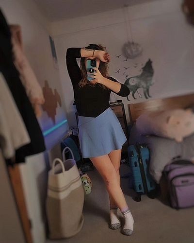 i may have bought this skirt for the wrong season 🙈 but it's so comfy and pretty though 🩷