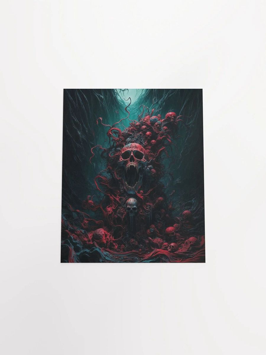 Surreal Skull Chaos Matte Poster product image (6)