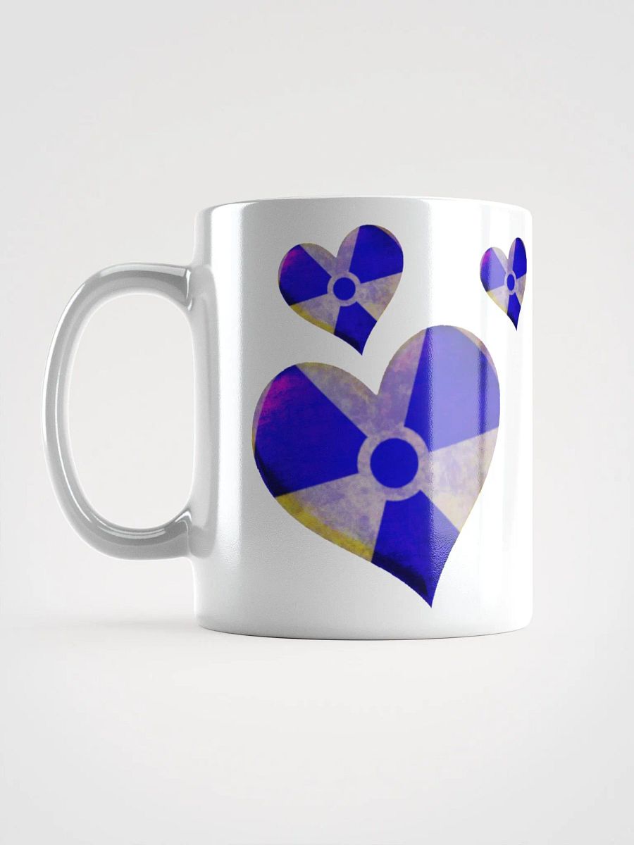 50 Rad Hearts Mug - Blue on White product image (6)