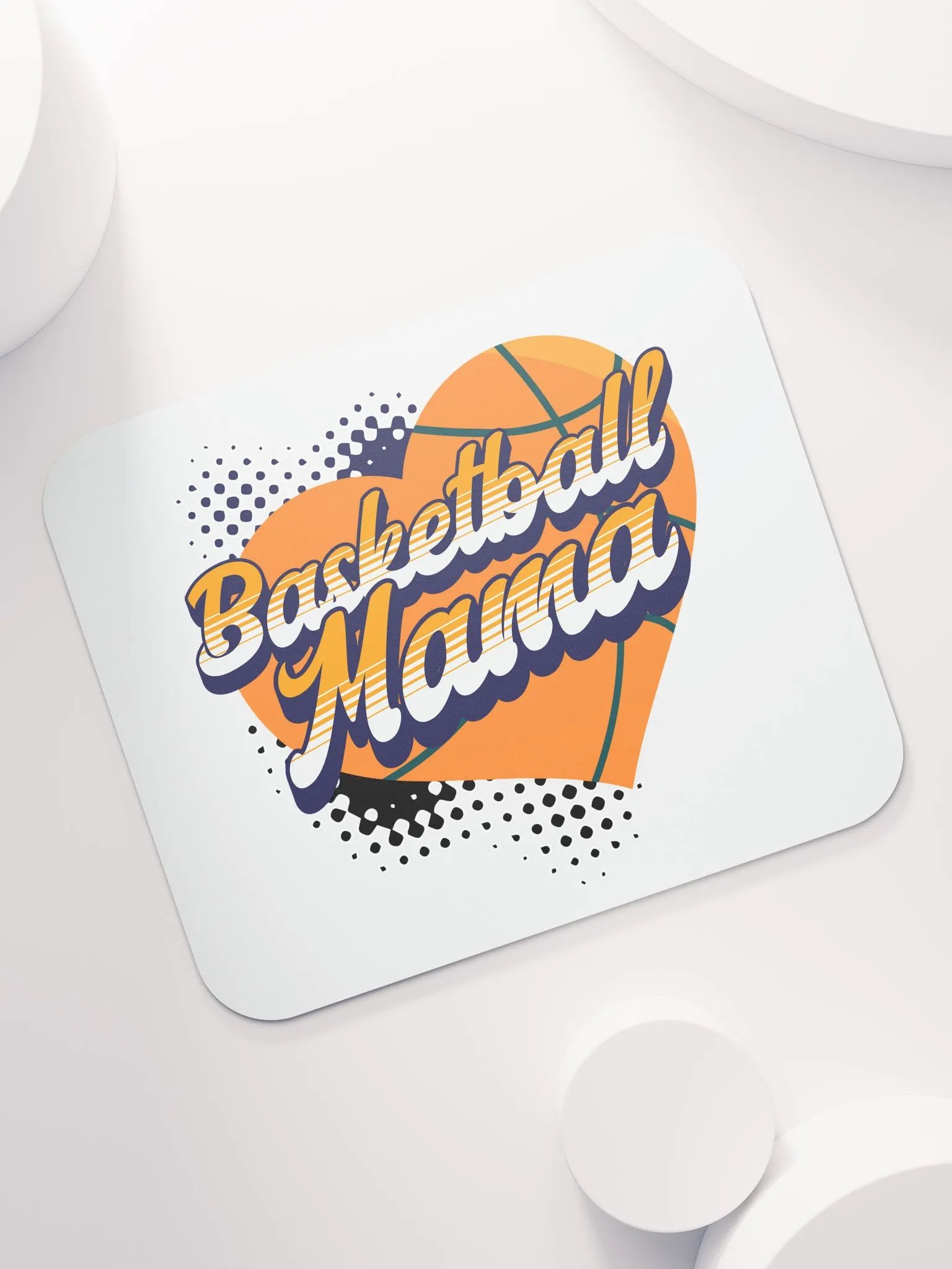 Mama Heart Basketball Classic Mouse Pad product image (5)