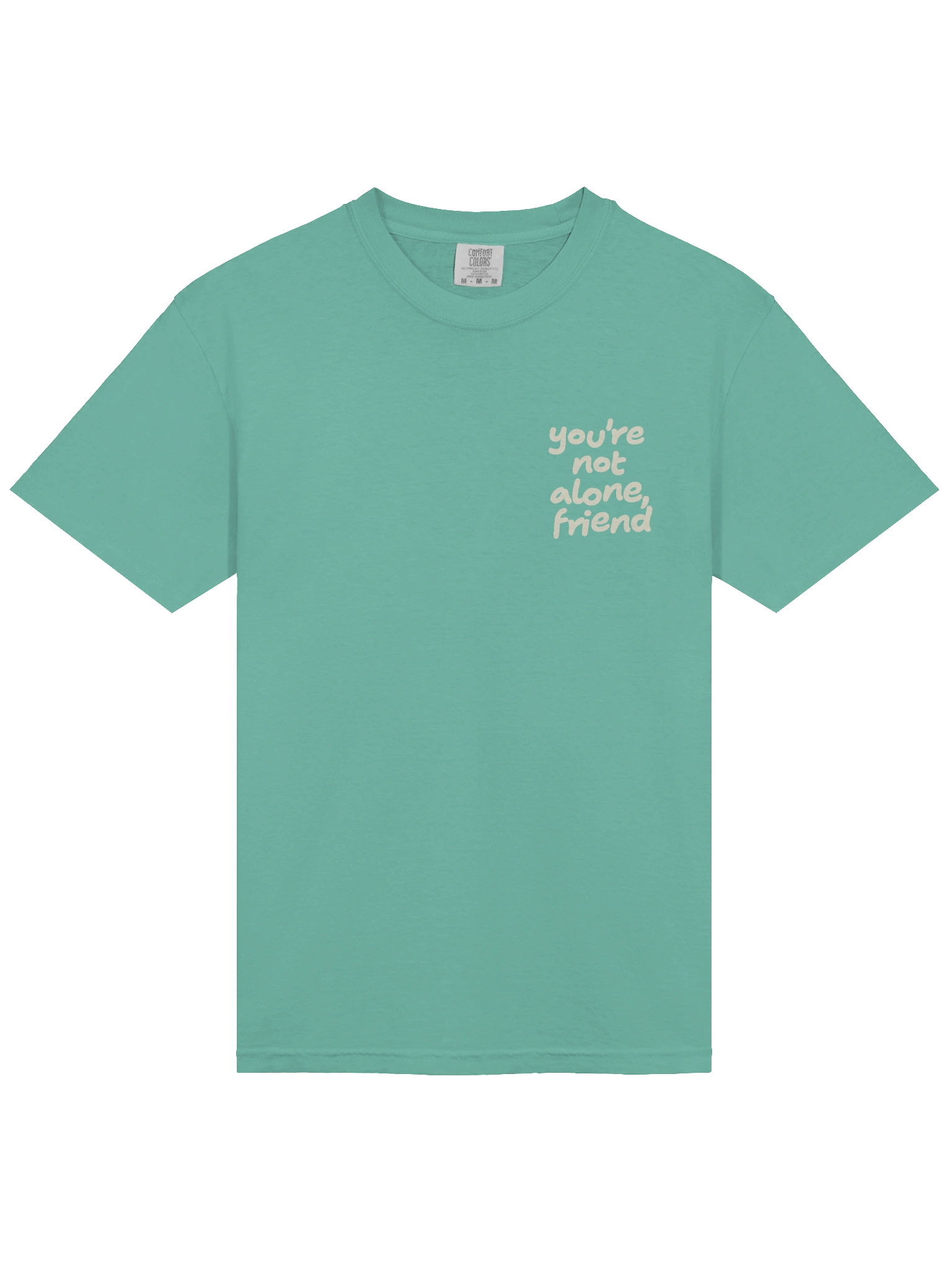 You’re Not Alone, Friend | Comfort Colors® Christian Tee product image (4)