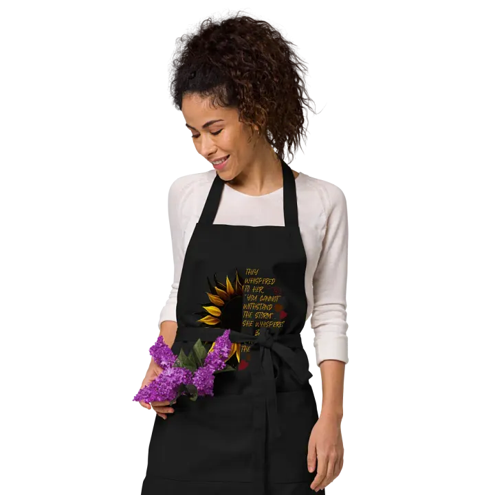 I Am the Storm Sunflower Organic Apron product image (2)
