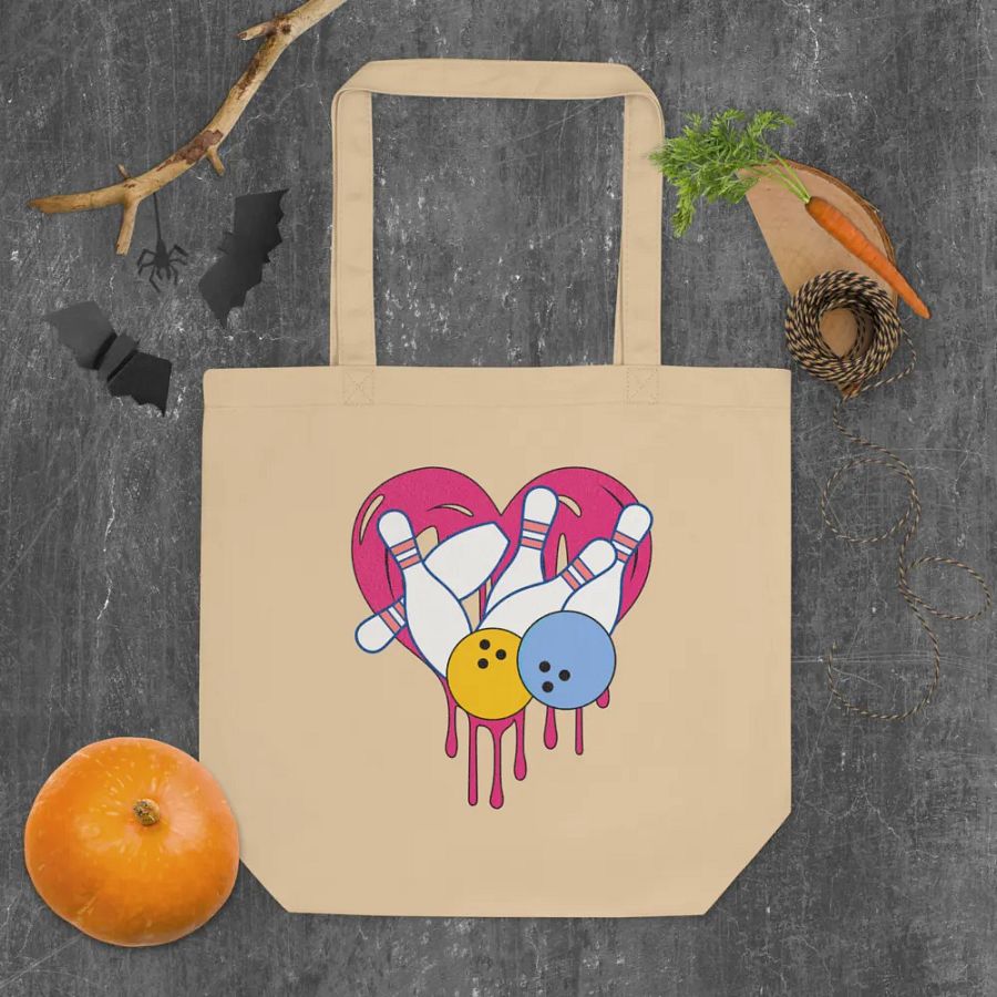 Heart Bowling Eco Tote product image (4)