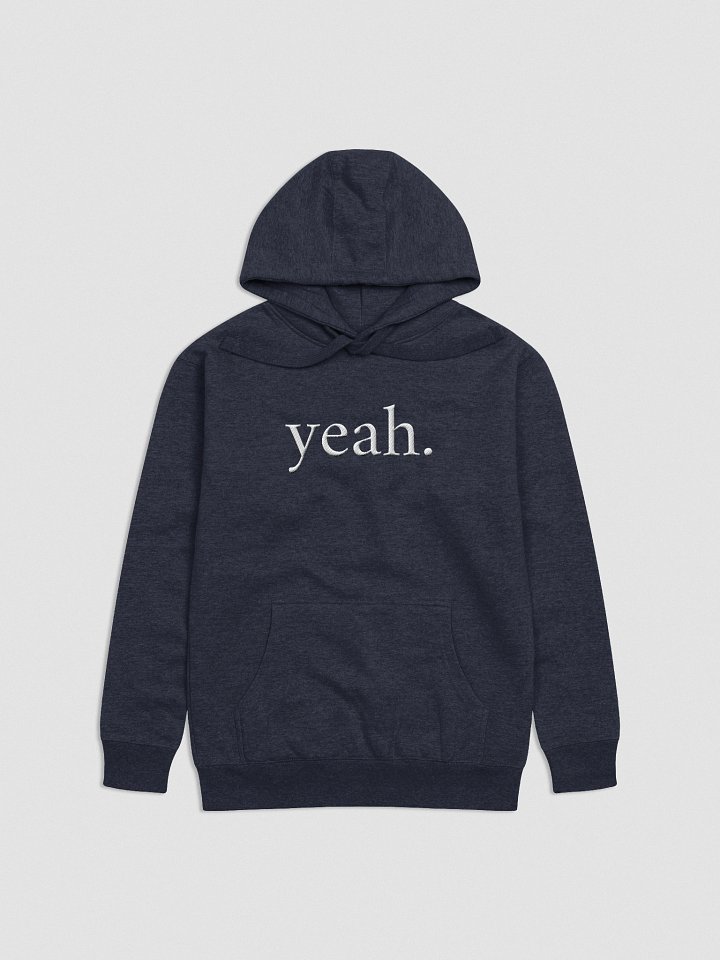 “yeah.” Embroidered Hoodie product image (4)