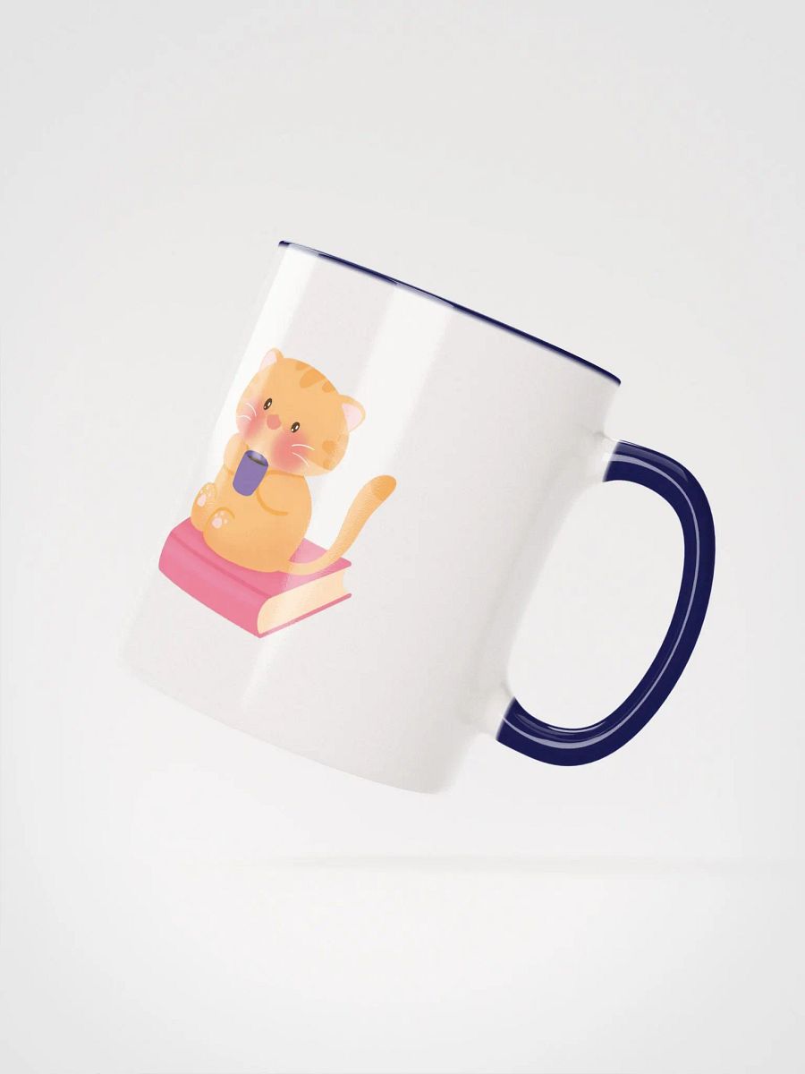 Books, Coffee & Cat Ceramic Mug product image (2)