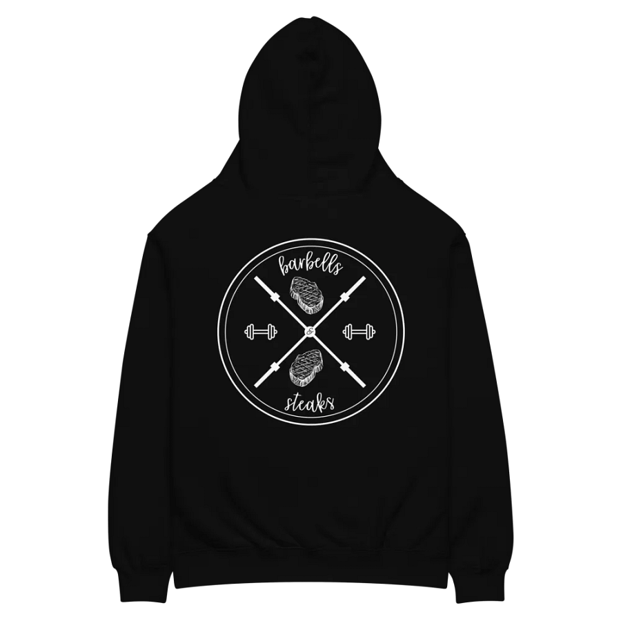 Barbells & Steaks X Emblem Unisex Hoodie product image (2)