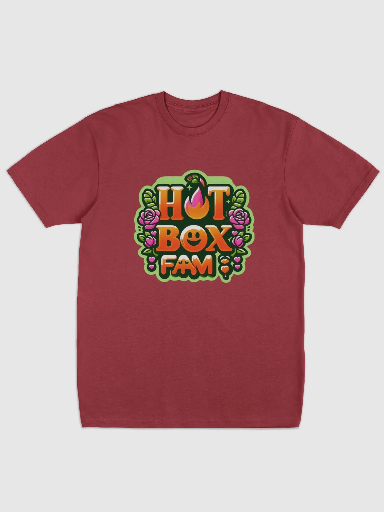 HOT BOX FAM ORANGE ROSE TEE product image (3)