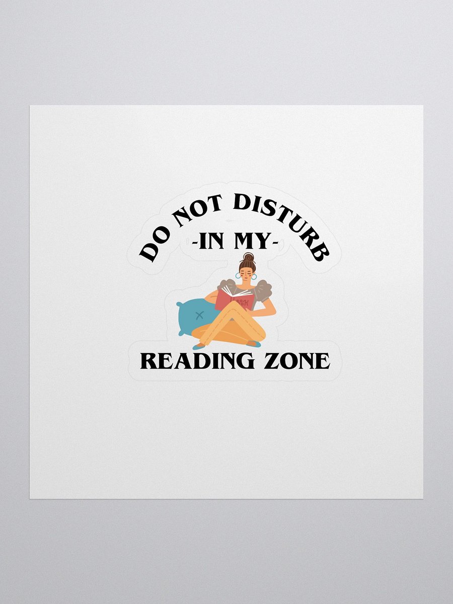 Do Not Disturb: My Reading Zone Sticker product image (1)