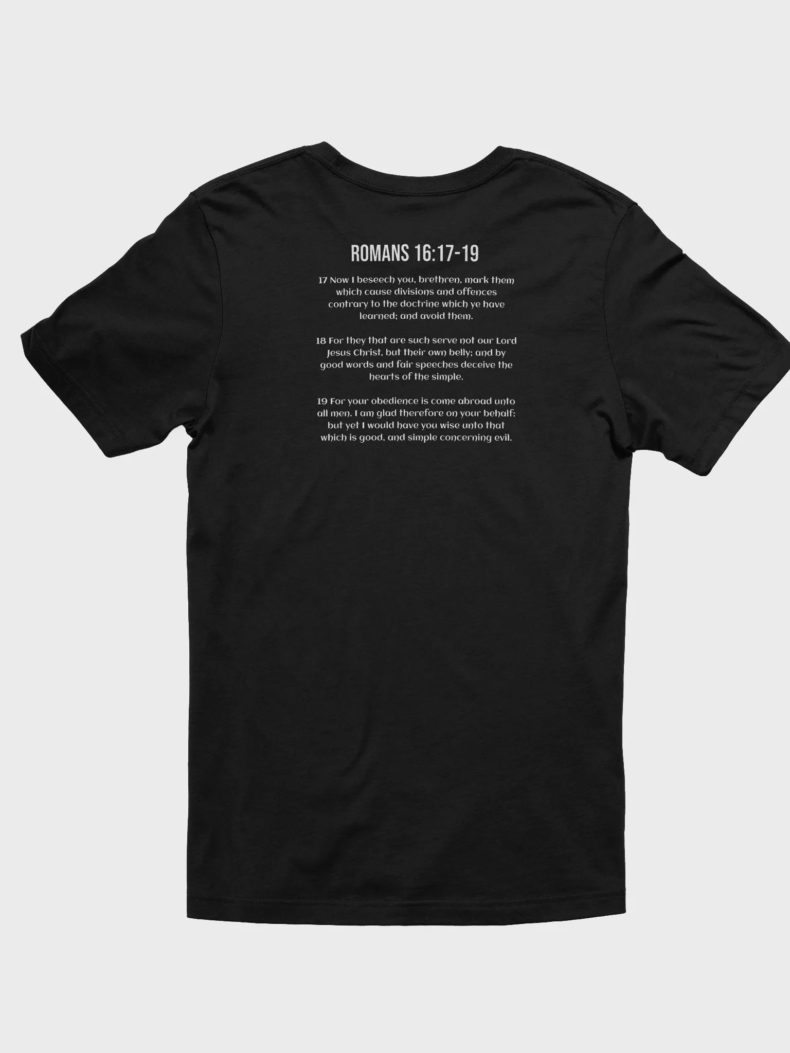 Divide & Conquer (Short sleeve T) Black Shirt white lettering product image (2)