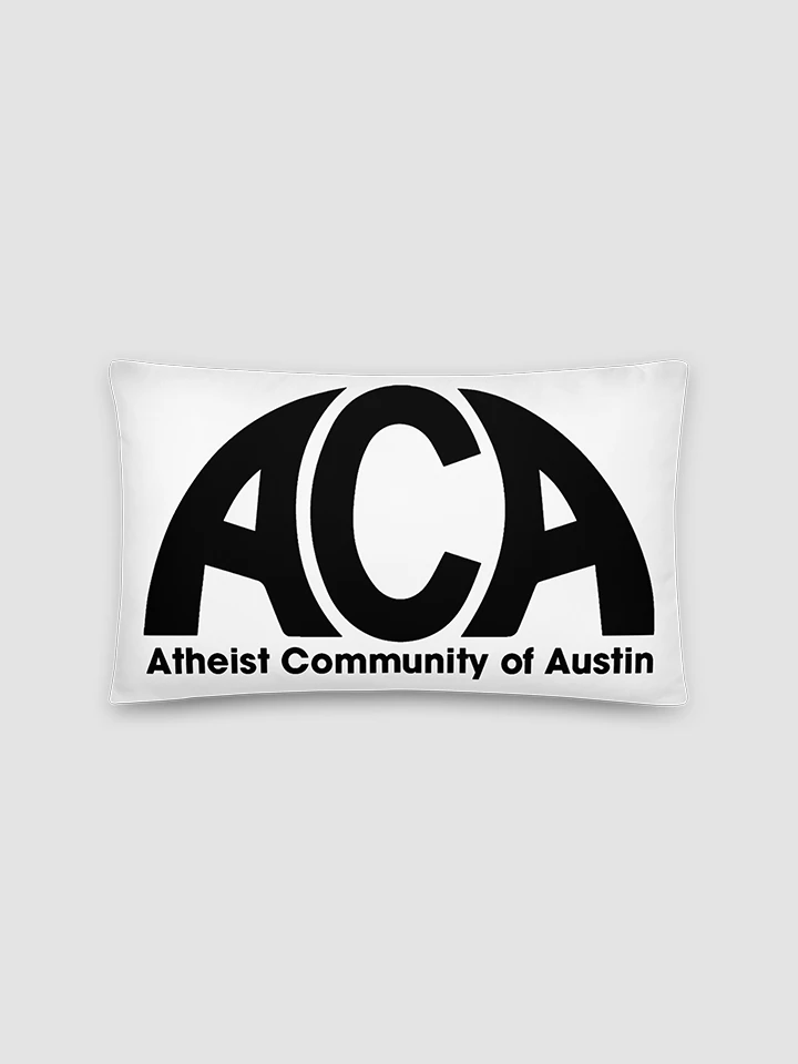 [Atheist Community of Austin] black Basic Pillow product image (2)