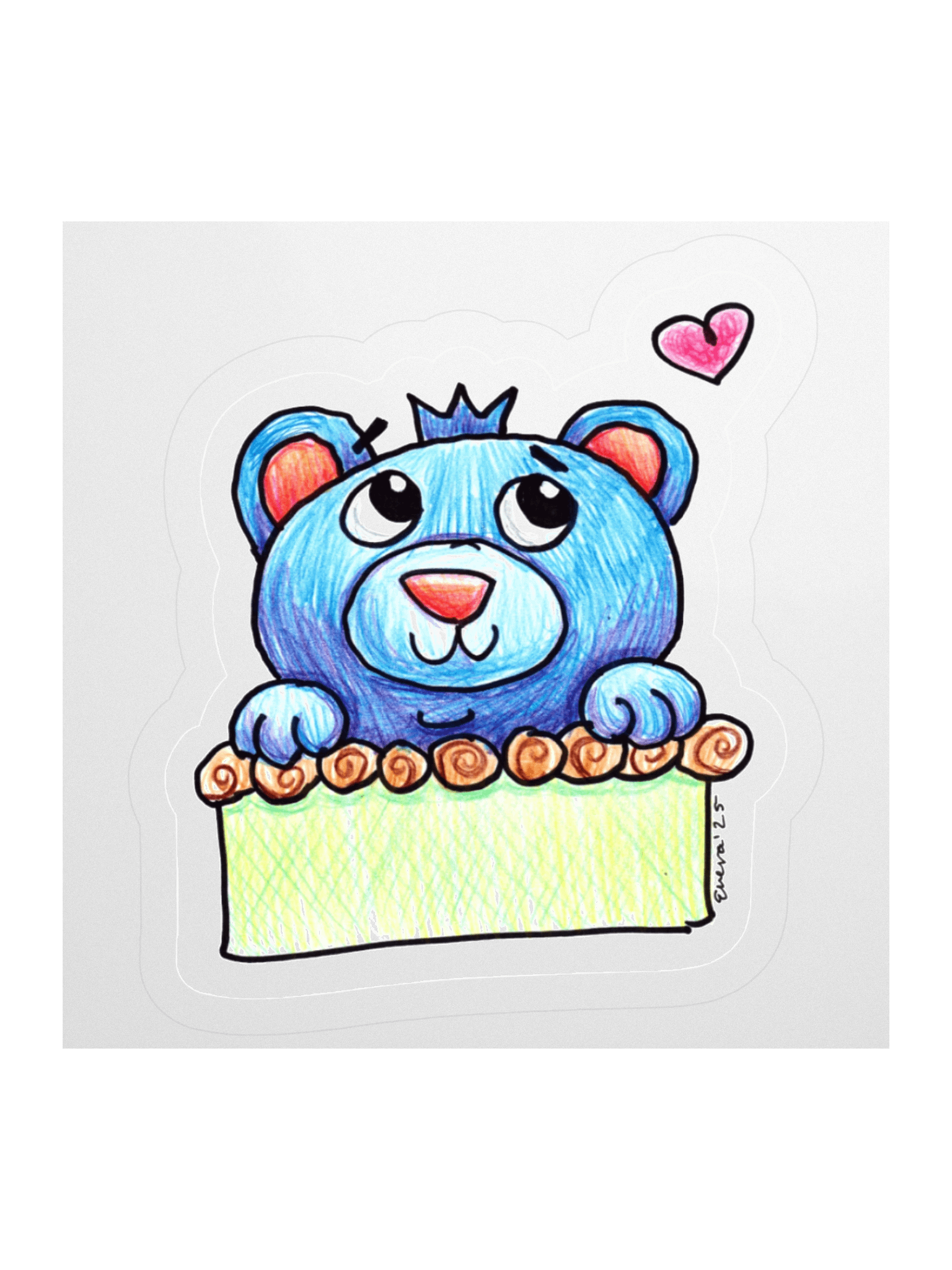 BlueBEARy Pie Sticker product image (1)