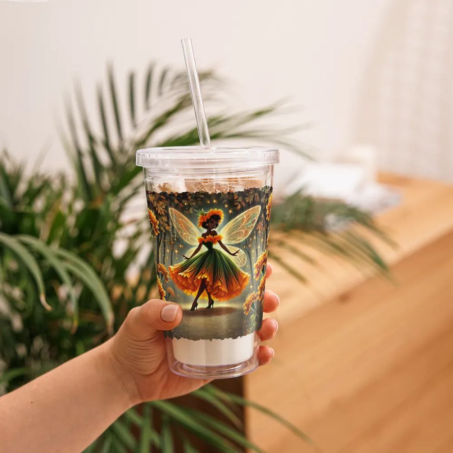 Marigold Fairy Enchanted Garden Double Wall Tumbler product image (11)