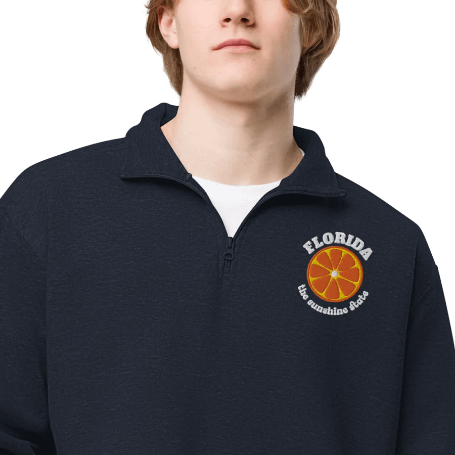 Florida Orange Slice Embroidery Half Zip product image (27)