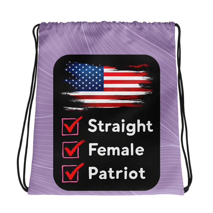 Drawstring Bag: Female Checklist product image (1)