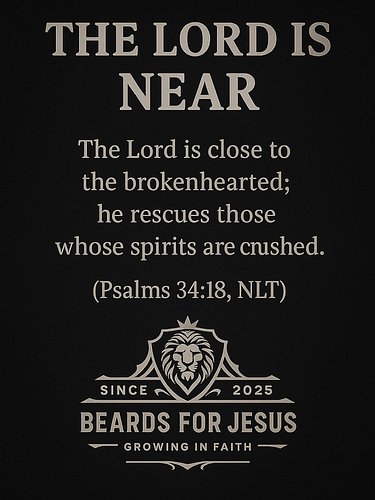 The Lord is near.

When the weight of life breaks us down, God doesn’t turn away—He draws near. Psalm 34:18 reminds us that H...