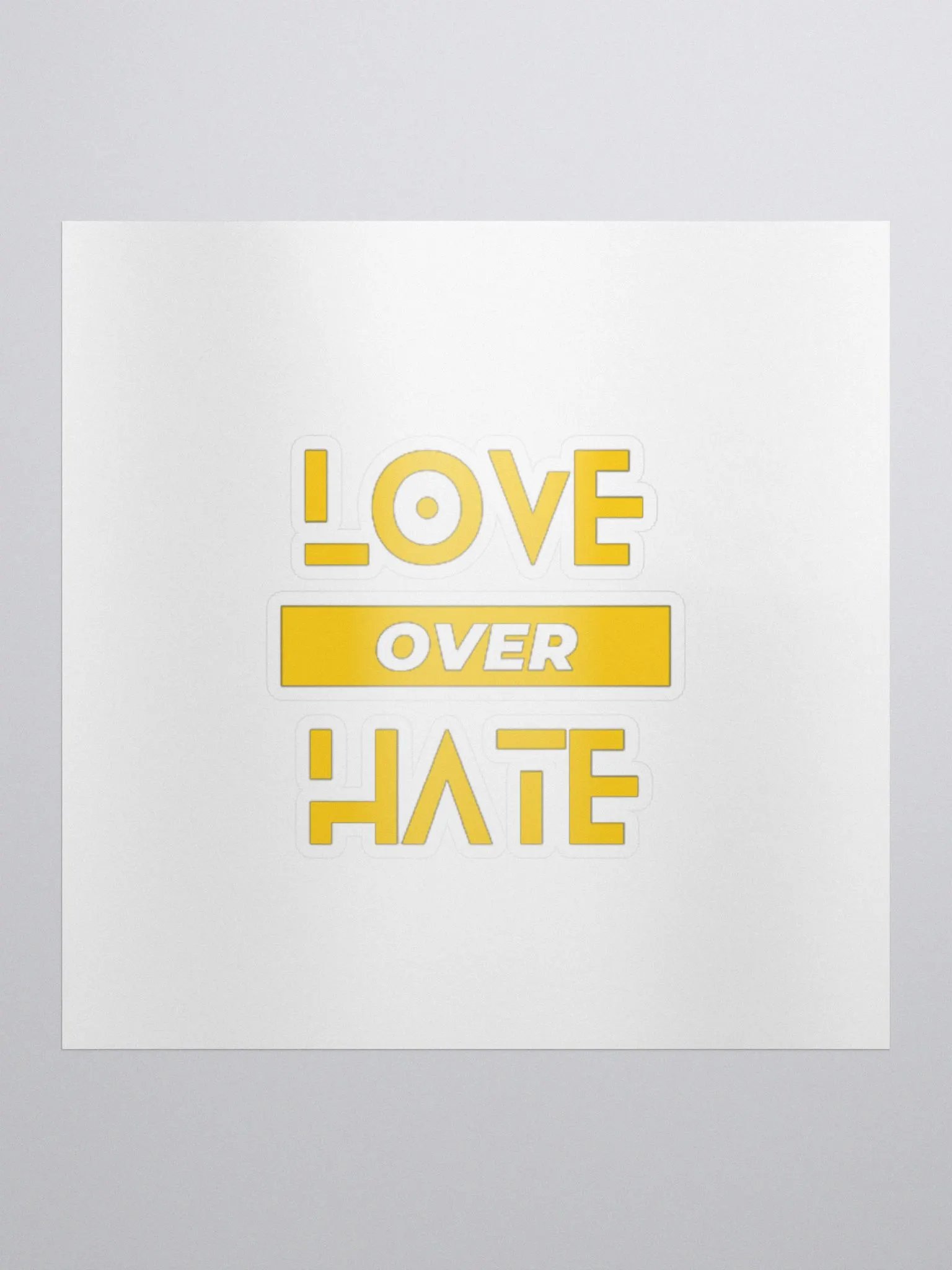 SB love over hate sticker product image (1)