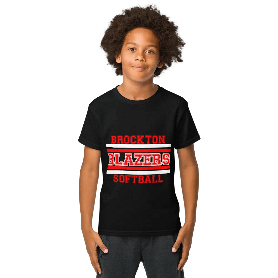 Youth Brockton Blazers Softball Tee - Black product image (1)