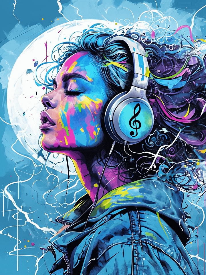 Vibrant Melody Framed Poster product image (1)