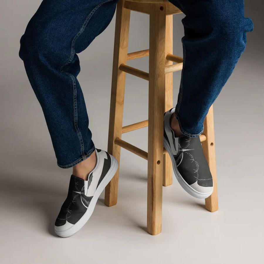Premium Black Men's Slip-On Shoes n. 20 product image (4)