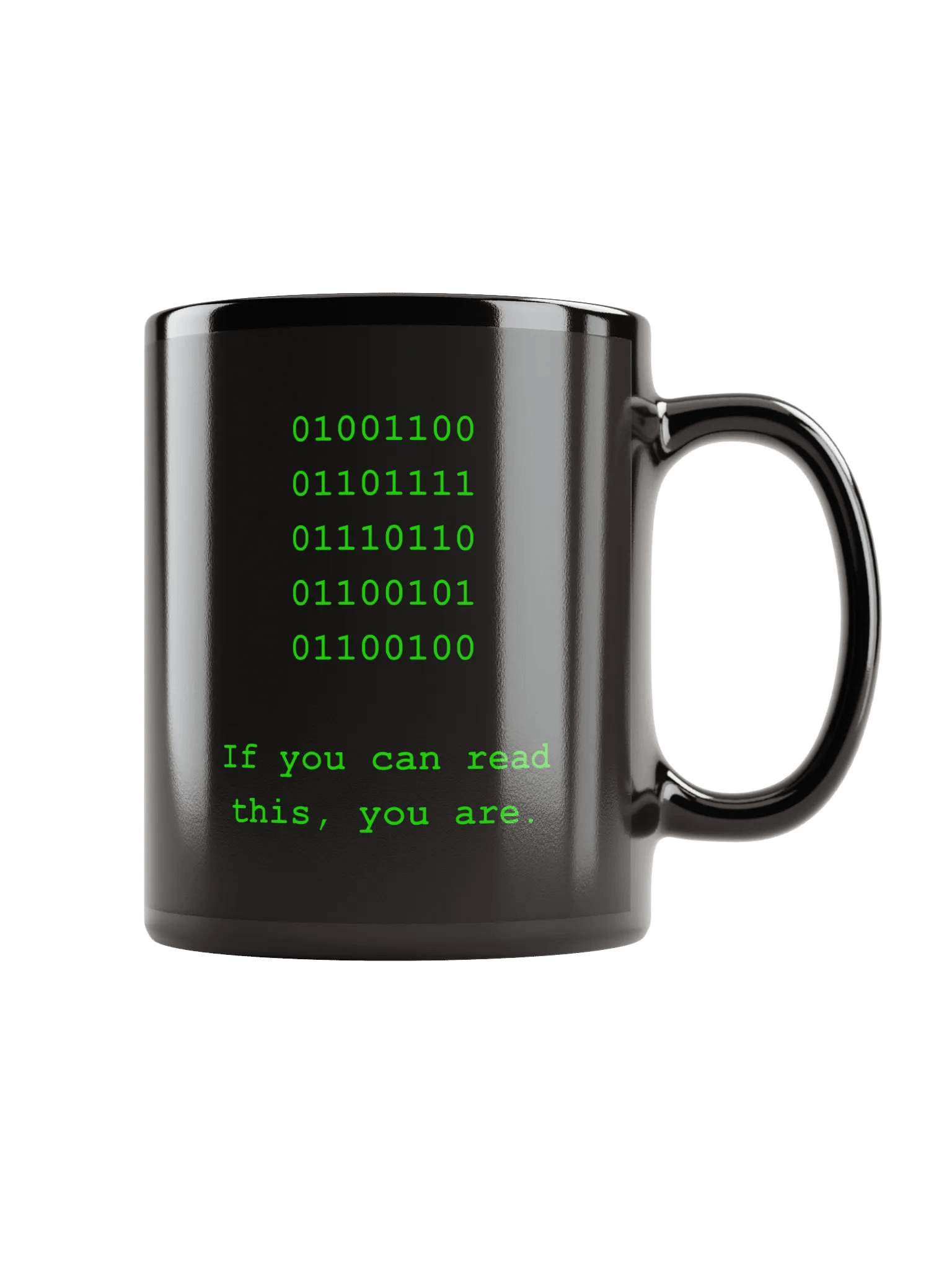 If you can read this Mug - Black product image (1)
