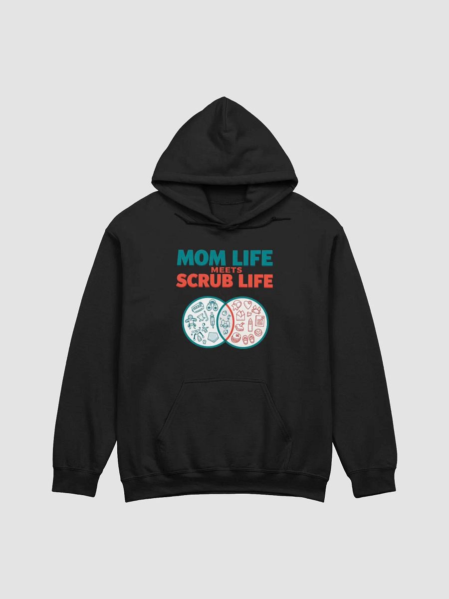 Mom Life Meets Scrub Life Venn Diagram Hoodie product image (9)