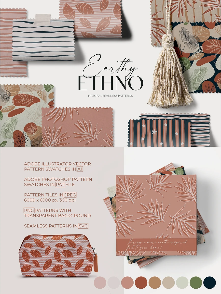 Earthy Ethno - Seamless Patterns Collection product image (1)
