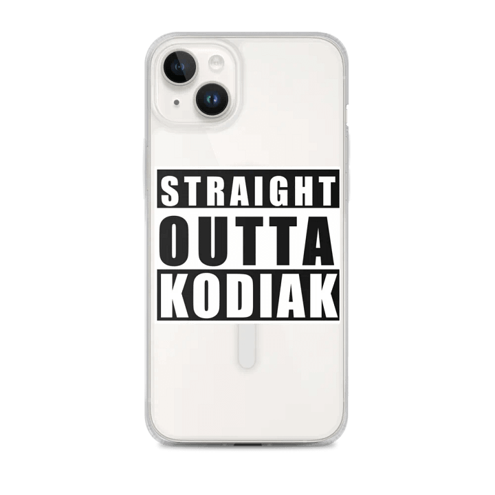 Straight Outta Kodiak MagSafe Clear iPhone Case product image (1)