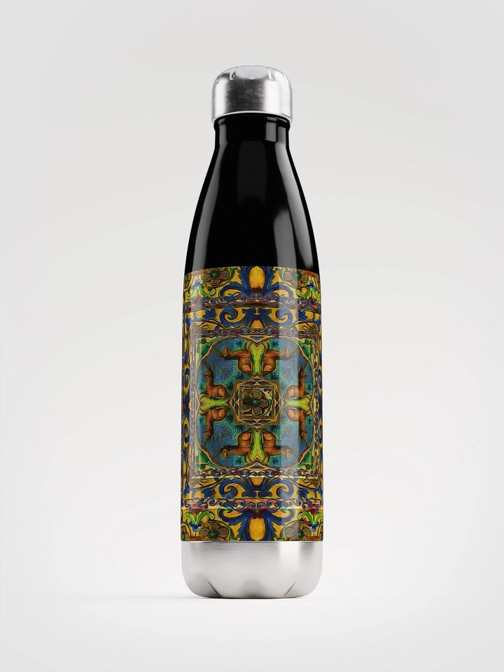 Medieval Unicorn Kaleidoscope Water Bottle product image (1)