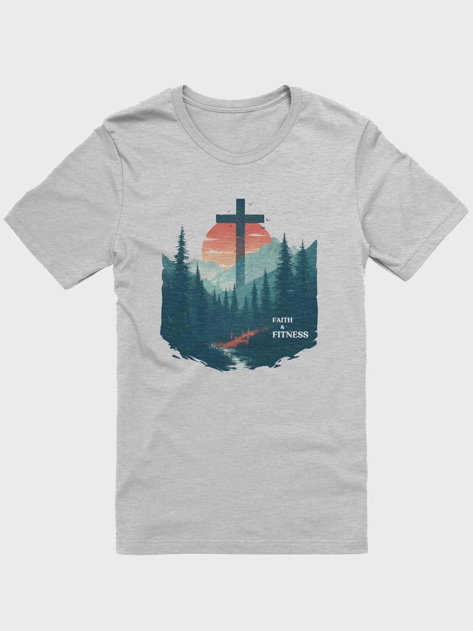 Faith & Fitness Christian - Workout Motivation Gym Apparel T-Shirt product image (4)